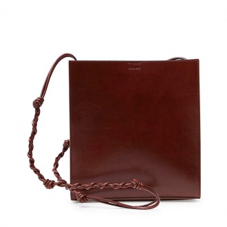 Jil Sander - Brown Leather Tangle Crossbody Bag