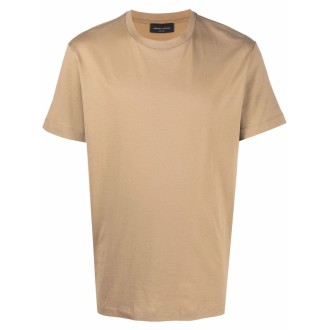 ROBERTO COLLINA T-shirt beige a maniche corte in cotone
