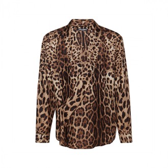 Dolce & Gabbana - Brown Silk Shirt