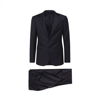 Giorgio Armani - Navy Blue Wool Blend Two-piece Suit