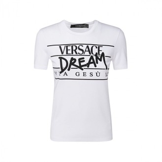 versace t-shirt with chain logo print | SHOPenauer