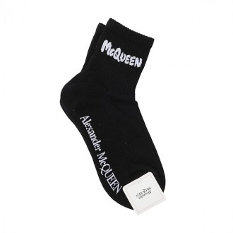 Alexander Mcqueen - Black Cotton Socks