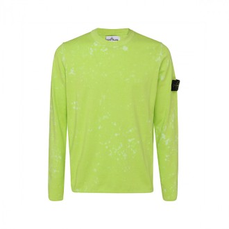 Stone Island - Green Cotton Sweatshirt
