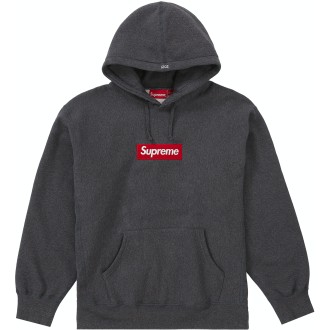 Supreme Box Logo Hooded Sweatshirt (FW21) Charcoal
