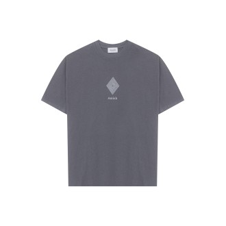 Amish T-shirt Logo Nera in Cotone