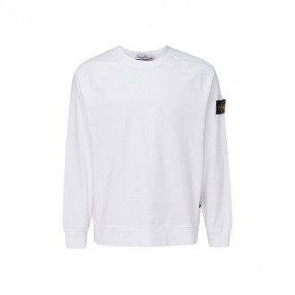 Stone Island - White Cotton Sweatshirt