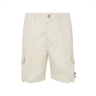 Stone Island Shadow Project - Sand Cotton-linen Blend Shorts