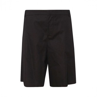 424 - Black Cotton Shorts