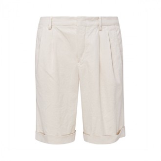 Caruso - Off-white Cotton Shorts