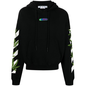 Off White `Weed Arrows` Over Hoodie