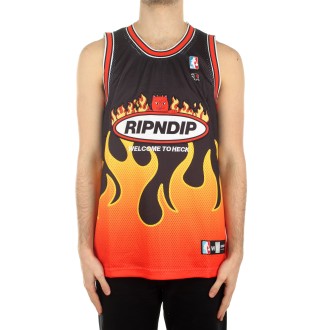 WELCOME TO HECK BASKETBALL JERSEY BLACK