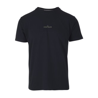STONE ISLAND T-Shirt Uomo Blu Navy Con Logo e Stampa 