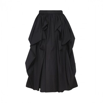 Alexander Mcqueen - Black Cotton Skirt
