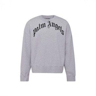 Palm Angels - Grey Cotton Sweatshirt