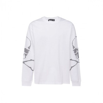 Mastermind Japan - White Cotton Sweatshirt
