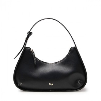 Yuzefi - Black Leather Shoulder Bag