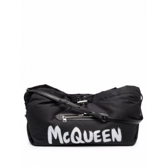 Alexander Mcqueen - Black Nylon Bundle Bag