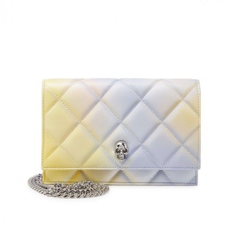 Alexander Mcqueen - Light Blue And Yellow Leather Shoulder Bag