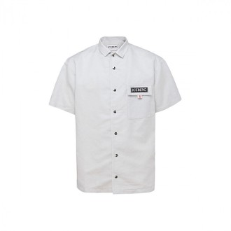 Iceberg - White Linen-cotton Blend Shirt