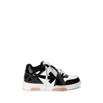 Off White `Out Of Office` Patent Leather Sneakers