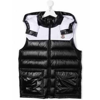 shiny moncler body warmer, great deal 