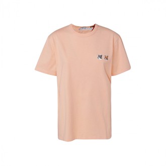Maison Kitsune - Peach Orange Cotton T-shirt