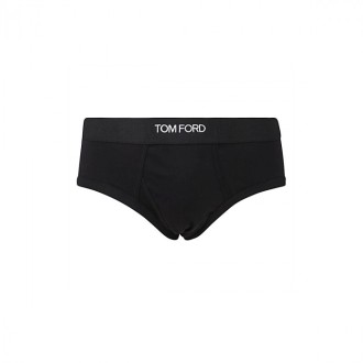 Tom Ford Underwear - Black Cotton Two-pack Briefs