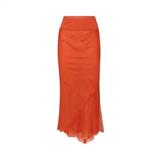 Rick Owens - Orange Cotton Skirt