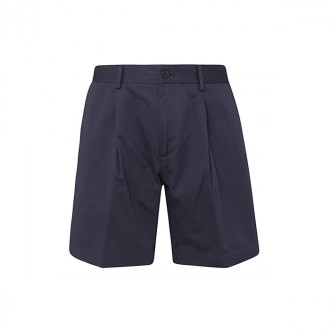 Costumein - Navy Blue Cotton Shorts