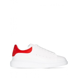 Alexander Mcqueen - White And Red Leather Sneakers