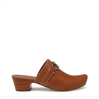 Salvatore Ferragamo - Sella Brown Leather Sandals