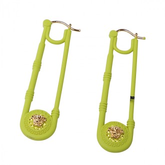Versace - Green Citron Metal Earrings