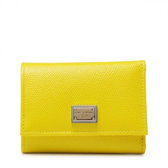 Dolce & Gabbana - Yellow Leather Wallet