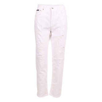 Dolce & Gabbana Low-waisted 5-pocket Cotton Jeans 44