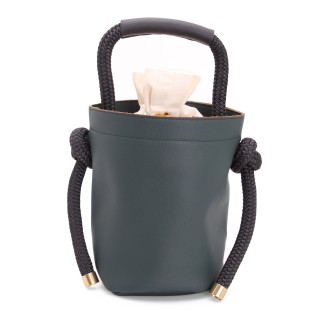 Zucca Redcycled Leather Bucket Bag MED
