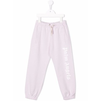 PALM ANGELS KIDS Joggers Kids Lilla Con Stampa Vertical Logo