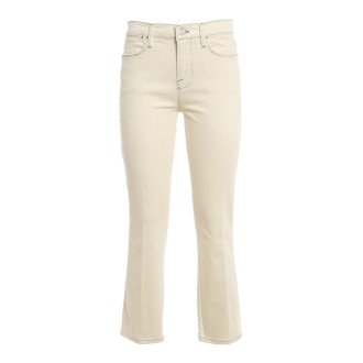 Frame - Le High Straight Jeans White