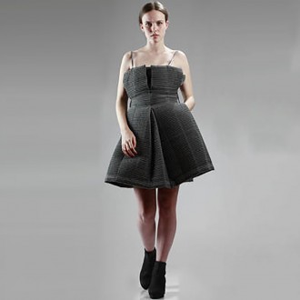 Heavily Ribbed Dress