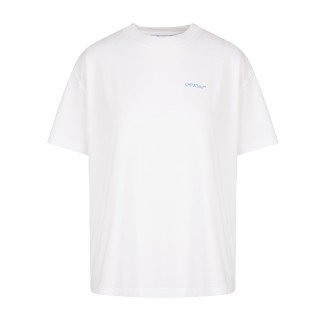 OFF-WHITE T-Shirt Blurred Arrow Casual Bianca Donna