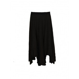 Marc Le Bihan - Black Ramie Midi Skirt