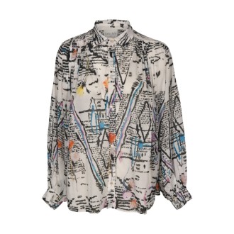 Forte Forte - Ivory Printed Silk And Cotton Blouse
