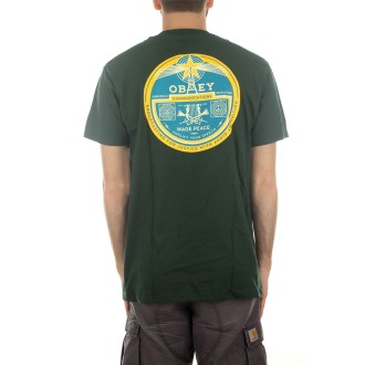 OBEY RADIO TOWER CLASSIC TEE FOREST GREEN