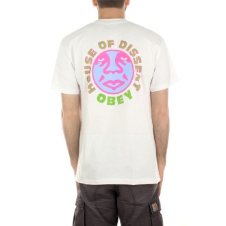 OBEY HOUSE OF DISSENT CLASSIC TEE WHITE