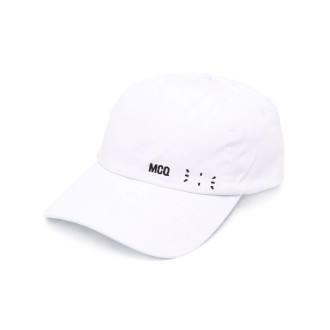 MCQ Cappello Da Baseball Bianco Con Logo Nero