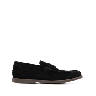 DOUCAL'S Mocassino Penny In Suede Nero