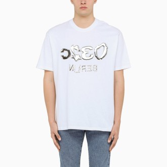 White Logo-print Crewneck T-shirt