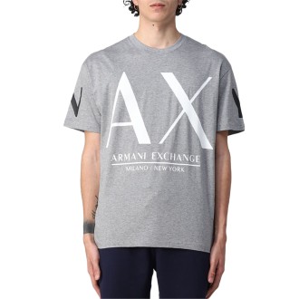 Armani Exchange T-shirt Uomo Bros Bc07 Grey Melan
