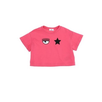 T-SHIRT CROPPED EYESTAR IN JERSEY DI COTONE