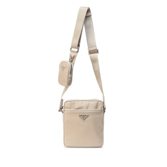 Prada `Re-Nylon` And `Saffiano` Leather Shoulder Bag
