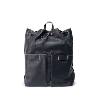 Orciani Leather Drawstring Backpack